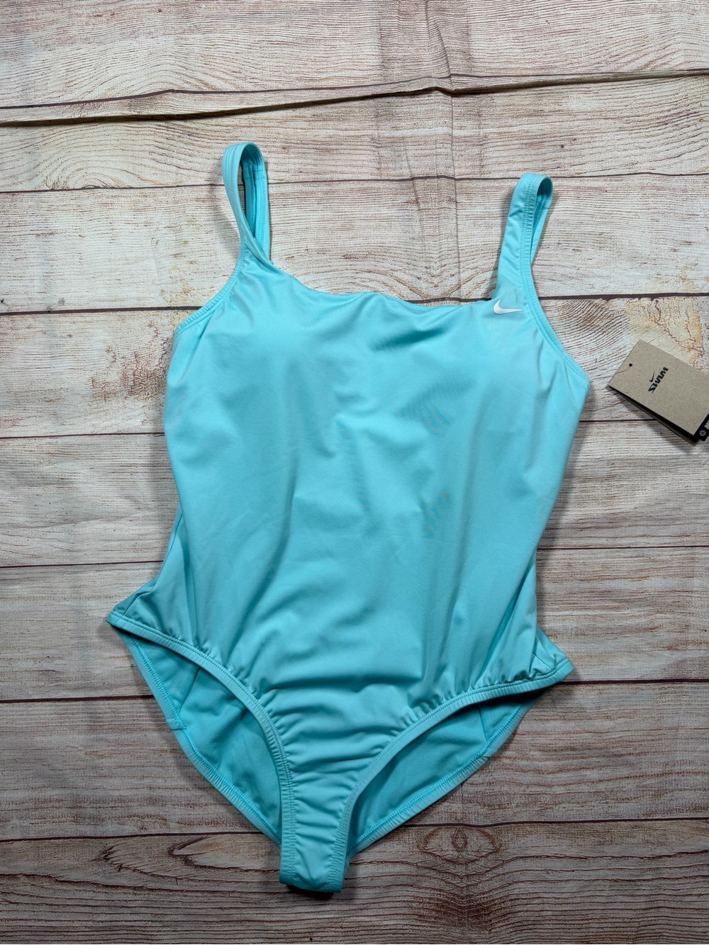 Nike Women’s One-Piece Swimsuit in Aqua‎ - Sporty, Eco-Friendly